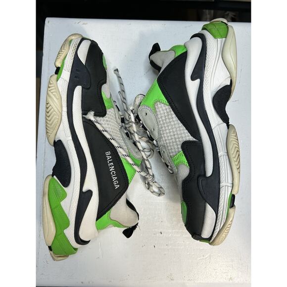 Balenciaga Triple S Green Black Sneakers Size 42 EU/ 9 US Mens main image 5